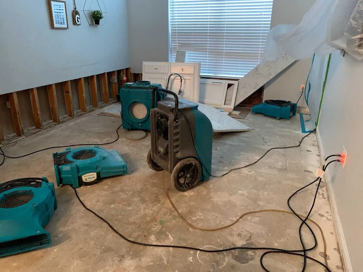Dehumidifier in flood-cut room for Water Extraction & Removal in Haddon Heights